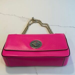 Kate Spade Pink Leather Shoulder Bag with Chain